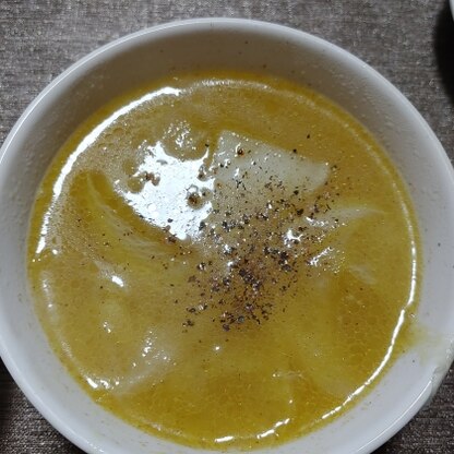 大根の食感が良かったです。
いつものコンソメスープと一味違って新鮮でした！